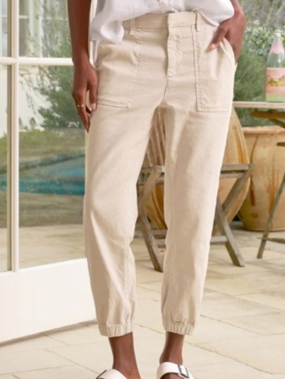 Frank & Eileen Jameson Utility Jogger In Tan Size 12